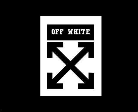 off white logo vector.